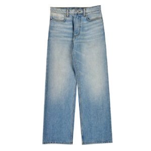 Discontd Light Wide Leg Denim