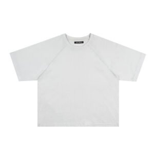 Discontd US. White Raglan Tee
