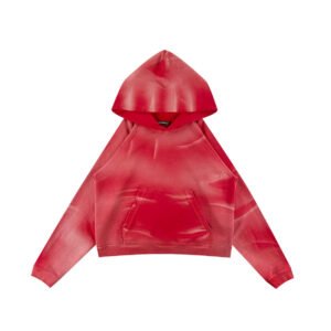 Red Sunfaded Raglan Hoodie – Discontd